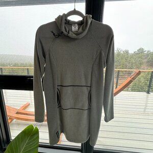 OG Melanzana Micro Grid Fleece Dress Medium
